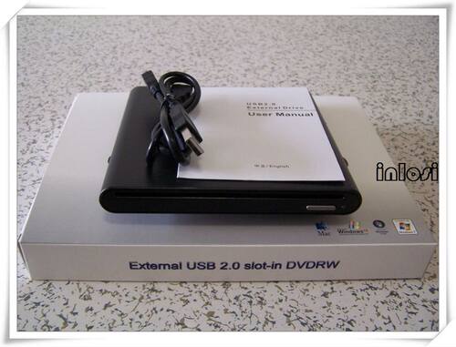 吸入式USB DVD刻录机迷你主机一体机台式机笔记本外置移动光驱