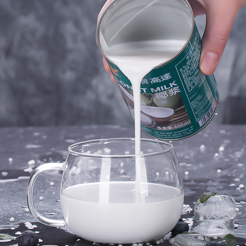 5罐起包邮 kos高达浓缩椰浆椰子汁椰奶400ml罐装 西米露烘焙甜品