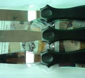 3件套奶油抹刀/吻刀/蛋糕裱花刀/黑色塑料手柄 烘焙工具 蛋糕模具