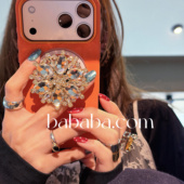 16新款 奢华闪钻磁吸适用iPhone17promax苹果16pro手机壳女款 14全包边法兰绒个性 创意高级感15pm防摔潮