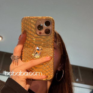 高档蛇皮纹17适用于iPhone16ProMax手机壳苹果15Pro保护套13 小众11pro三包硬壳plus潮流 14pm创意防摔12女款