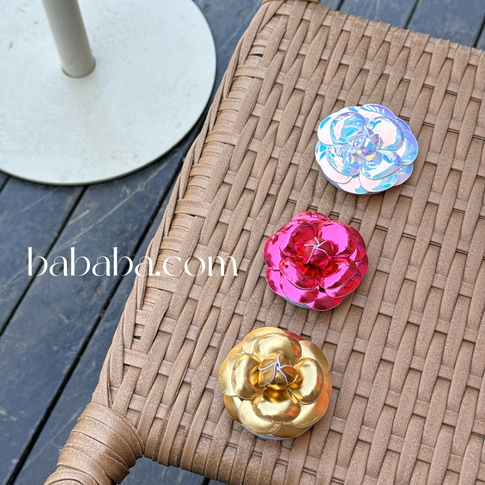 高档皮质山茶花磁吸支架多色气囊伸缩强力磁吸手机壳桌面支架时尚