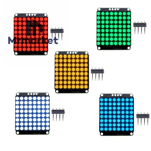 8X8 Matrix  LED 点阵显示模块  I2C接口  HT16K33驱动 多颜色