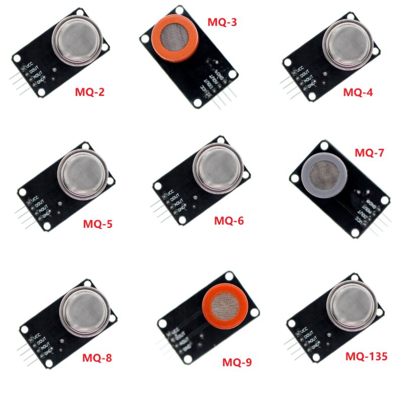 MQ系列 MQ-2~MQ-135 9个气体传感器模块MQ-2/3/4/5/6/7/8/9/135