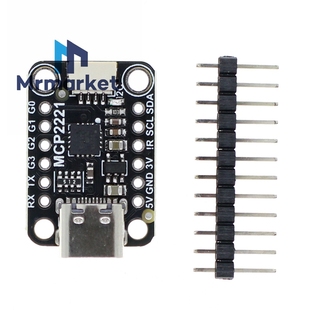 GPIO ADC USB Qwiic STEMMA 转 兼容 MCP2221A I2C