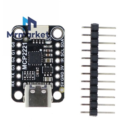 MCP2221A  USB 转 GPIO ADC I2C 兼容  -STEMMA QT/Qwiic