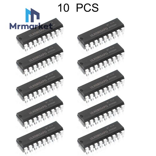 10只 直插 ULN2803APG 达林顿驱动器 8通道 DIP-18