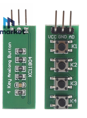 4键 AD 按键模块 按钮开关  模拟 电子积木 KC11B04