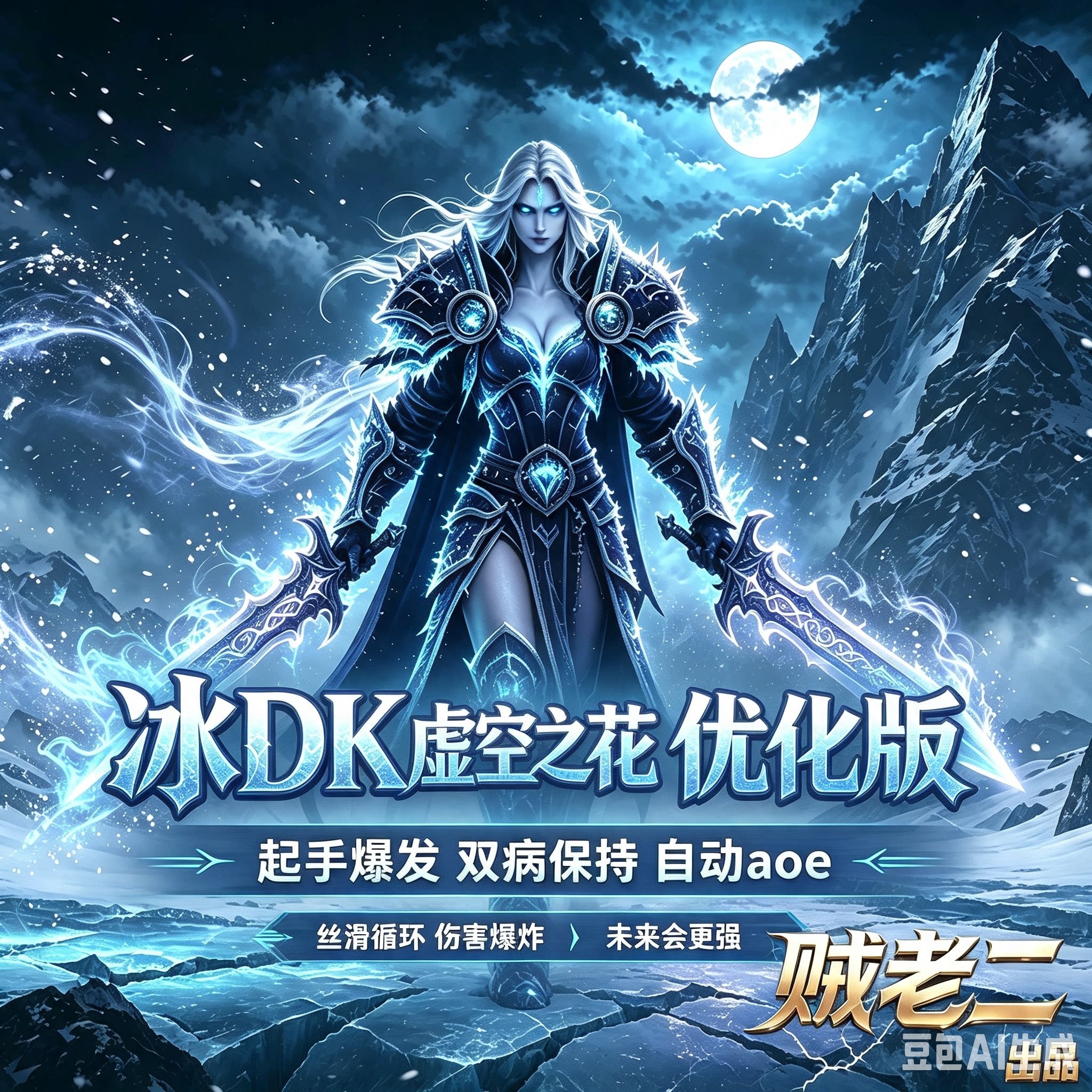 【贼老二出品】 魔兽世界时光服输出wa输出宏冰DK大冰龙 wow