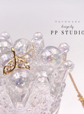 精致仙女人鱼尾项链14k包金浪漫