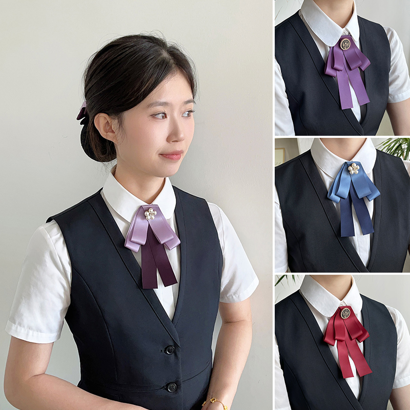 头花领结套装银行服务员职业领花