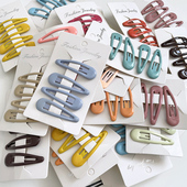 9.9 包邮 bb夹滴胶少女发饰宝宝边夹糖果色发卡刘海夹子碎发夹