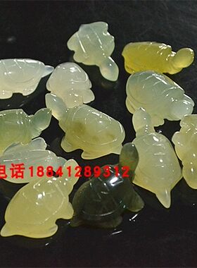 玉石手工雕刻招财龟长寿龟摆件