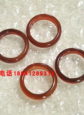 天然玉石玛瑙戒指男女款