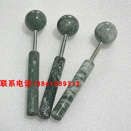 天然玉石新款尖头按摩锤岫玉拍打按摩锤全身经络保健锤