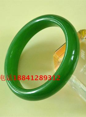 全新仿玉手镯玉石粉合成玉翠绿色