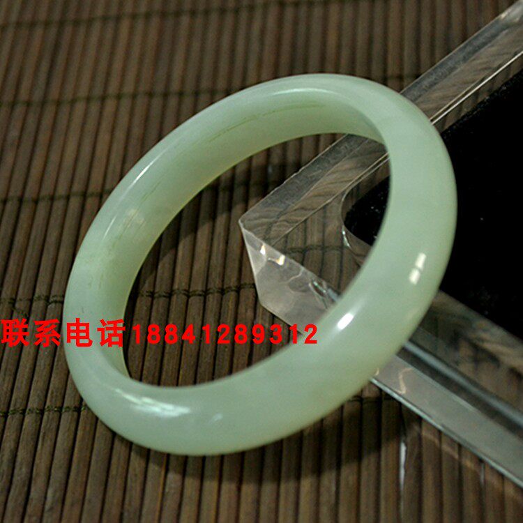 天然玉石手镯辽宁岫岩岫玉手镯女镯子小口径内径52-54mm