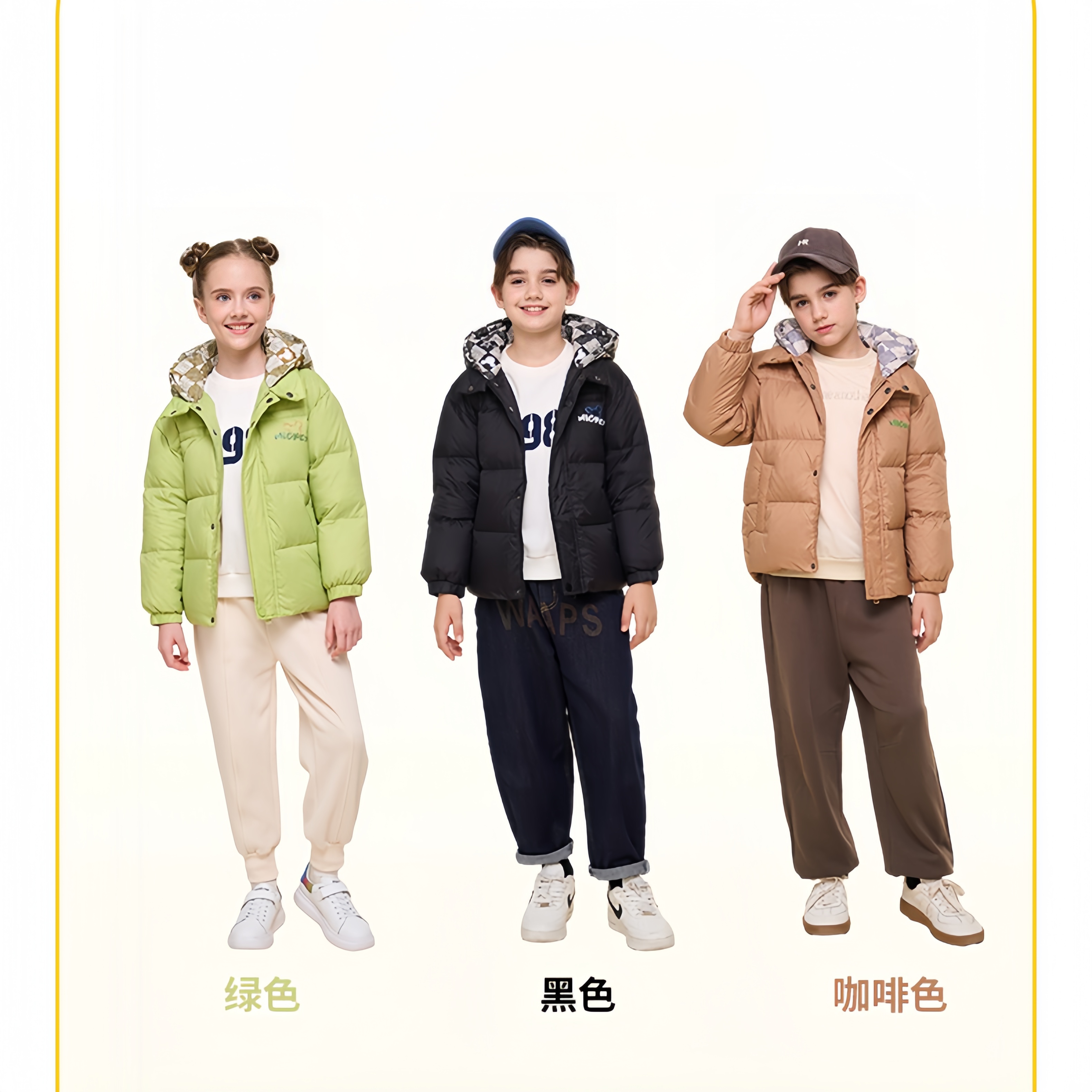 【清仓】迪某尼儿童羽绒服 男童女童保暖秋冬季连帽羽绒外套潮服