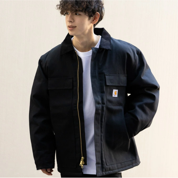 carhartt c003卡哈特重磅户外工装翻领夹克防风美式大衣外套冬季