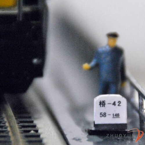 火车模型 1 87HO建筑场景沙盘铁路周边  桥标座标志禁牌 路标公里 - 封面