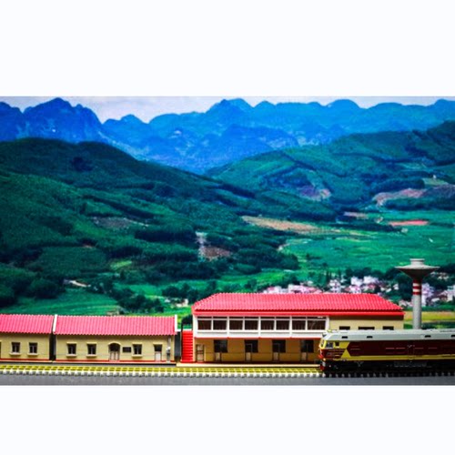 北京落坡岭小车站丰沙线场景建筑