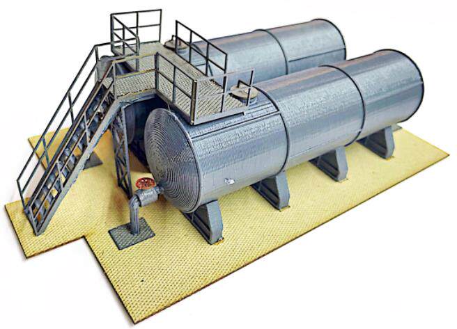 加油罐水罐气罐建筑实体拼装模型 火车模型沙盘 ho工业厂矿场景