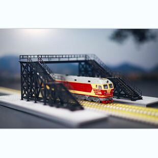 人行天桥 火车模型沙盘建筑 火车站场景  N比例铁路搭配
