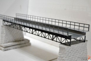 火车模型  建筑场景沙盘周边 原创品牌 百万城搭配 铁路桥