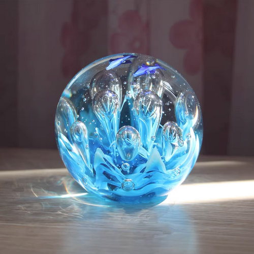 生日礼物水晶球琉璃摆件送男女生
