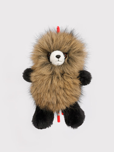 熊猫理想国东北仿貂毛卡通毛绒包包挂件熊猫玩偶公仔儿童礼物挂饰