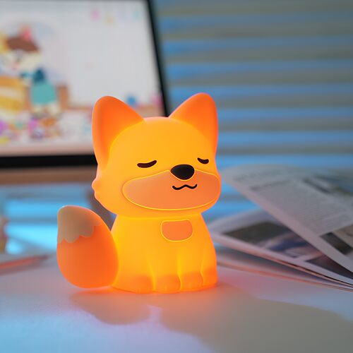 小狐狸硅胶灯充电款卧室氛围灯