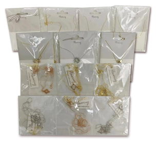 日本产 金细线条简约精致高保色日常百搭叠戴项链戒指女装饰礼物