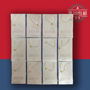 日本产 金细线条简约精致高保色日常百搭叠戴项链女装饰生日礼物