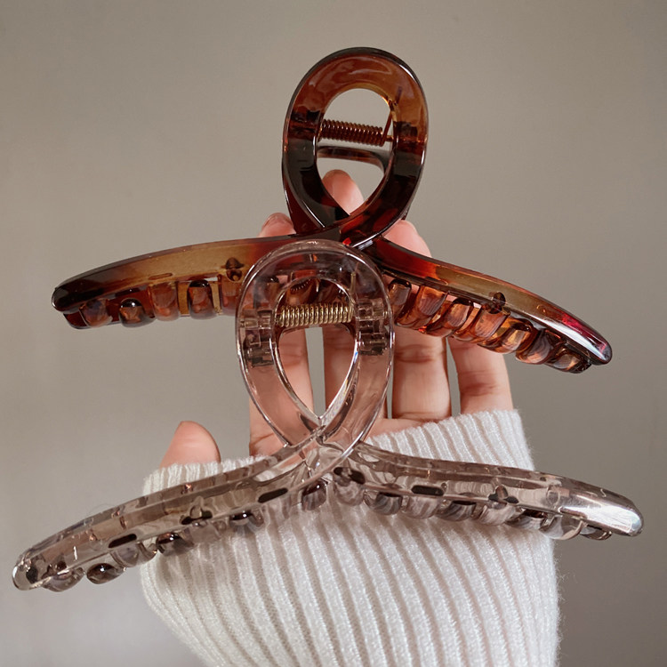 抓夹交叉韩版纯色发饰鲨鱼夹