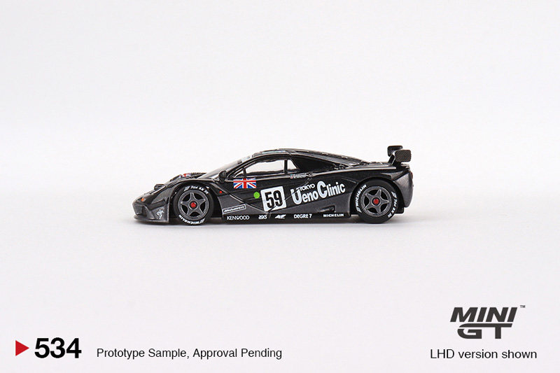 TSM MINI GT 르망 NO. 59 1:64 MCLAREN F1 GTR 우승자 자동차 모델 534