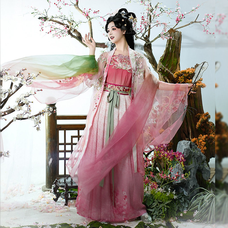 原创汉服女2025新款夏季宋制重工刺绣大袖齐腰超仙气国风薄款套装,女装/女士精品,汉服套装,淘宝优惠券,粉丝福利购,淘宝优惠卷