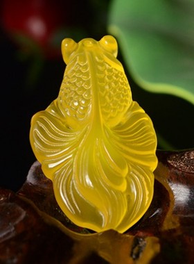 红玛瑙冰彩金鱼编织包挂满堂玉髓