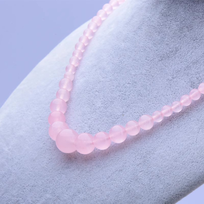 陕西冰花芙蓉玉塔链项链