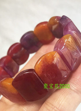 南非舒俱来手链紫老矿苏纪石手串玉石手排男女款水晶玛瑙手饰礼品