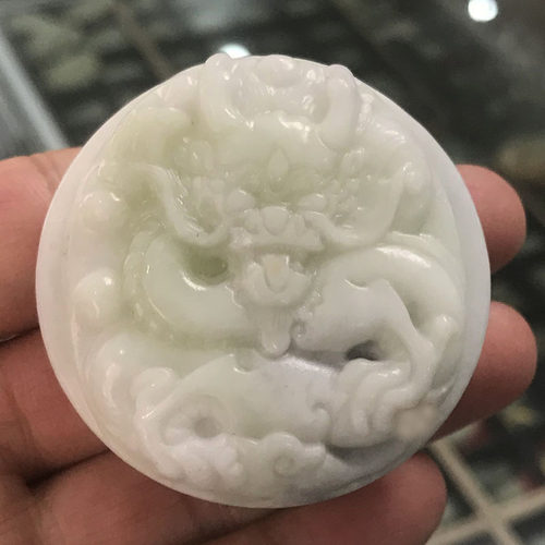 天然陕西蓝田玉招财护身盘龙玉皮带扣腰佩男士祥龙腰扣皮带玉腰扣