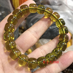 天然墨西哥净水蓝珀冰透手串金珀蜜蜡琥珀老型珠手链男女佛珠手饰