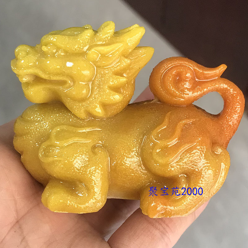 黄龙玉祥瑞麒麟摆件玉石招财转运瑞兽纳福车载摆饰仿玉雕貔貅神兽,珠宝/钻石/翡翠,珠宝奇石,淘宝优惠券,粉丝福利购,淘宝优惠卷