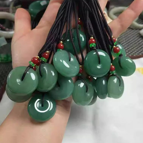 新疆东陵玉平安扣挂件玉坠