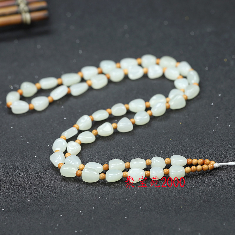 和田玉项链玉石项链随形