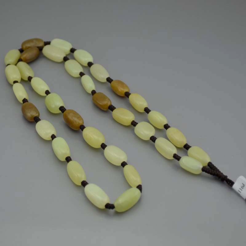 和田玉项链籽料老黄玉原石项链天然玉石男女挂绳糖玉项链玉石链子