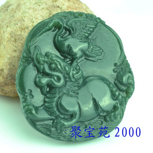 天然和田玉龙龟挂件 青玉独占鳌头吊坠男女玉坠玉佩