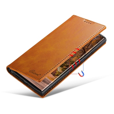 samsung case note20 ultra s23+ leather phone cover适用于三星s23 s22 s21+翻盖皮套插卡s20plus手机壳s10