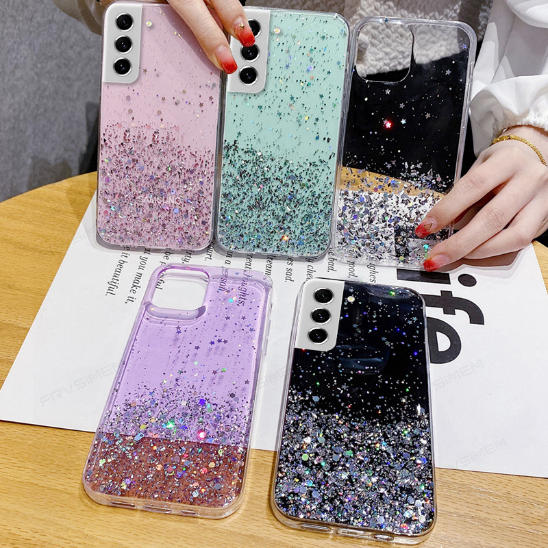 闪粉星空适用samsung a14 case A14 5G cover bling glitter casing A54三星Galaxy s22 cover A34手机壳软壳
