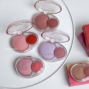 Fwee双色腮红膏柔雾感持久显色土豆泥质地自然轻薄易上色