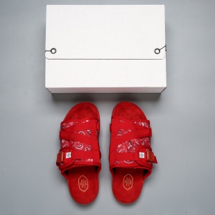 红腰果花潮牌CHRISTO  VISVIM拖鞋情侣潮拖男一字拖情侣沙滩拖鞋
